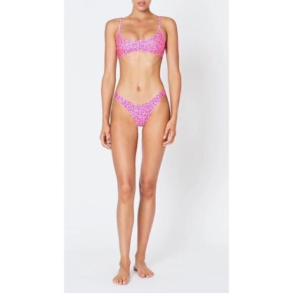TRIANGL MACI NORMAL CUT PINK LEOPARD NO BAG NEW WITH TAGS - Picture 6 of 7